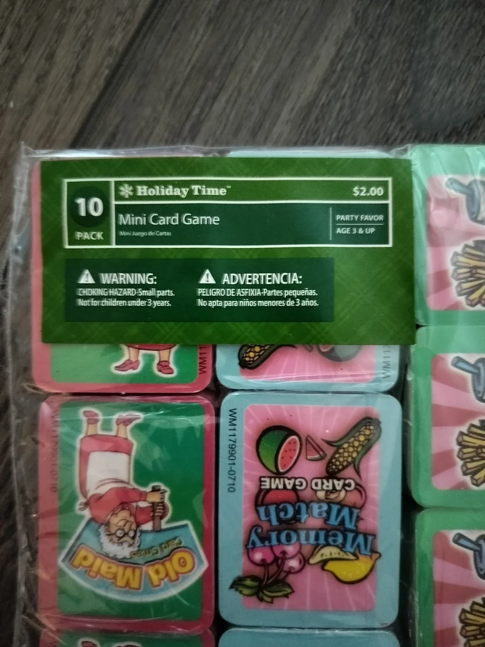 Mini Card Games - Memory Match, Old Maid, & Crazy Eight Games - 3 Packs of 12